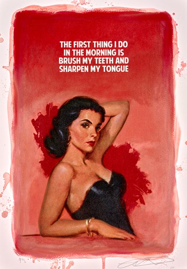 Sharpen My Tongue AP 4/5 by The Connor Brothers - Limited Edition Silkscreen on Paper